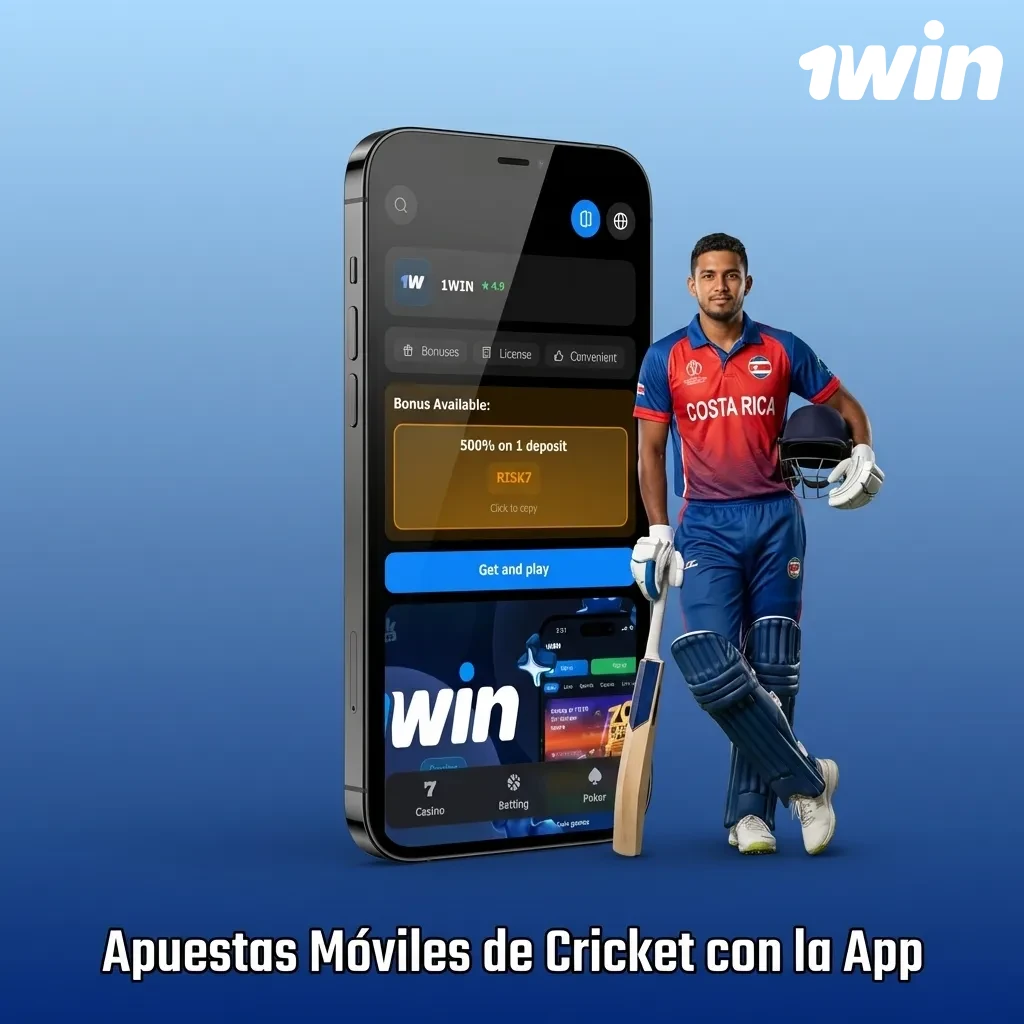 Apuestas Móviles de Cricket con la App — 1win en Costa Rica