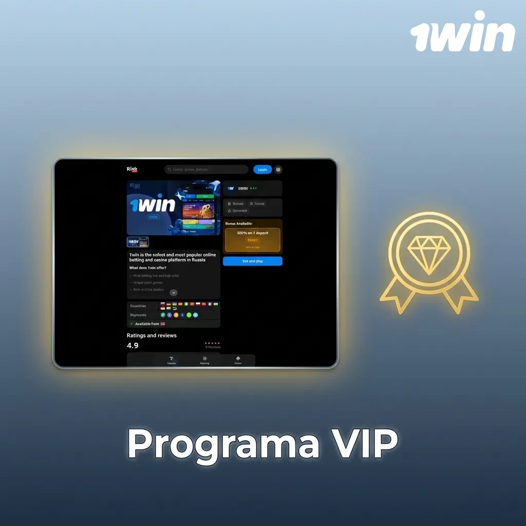 Ilustración de ocho niveles VIP progresivos con símbolos de recompensas como cashback, bonos y gestión personalizada — 1win en Costa Rica