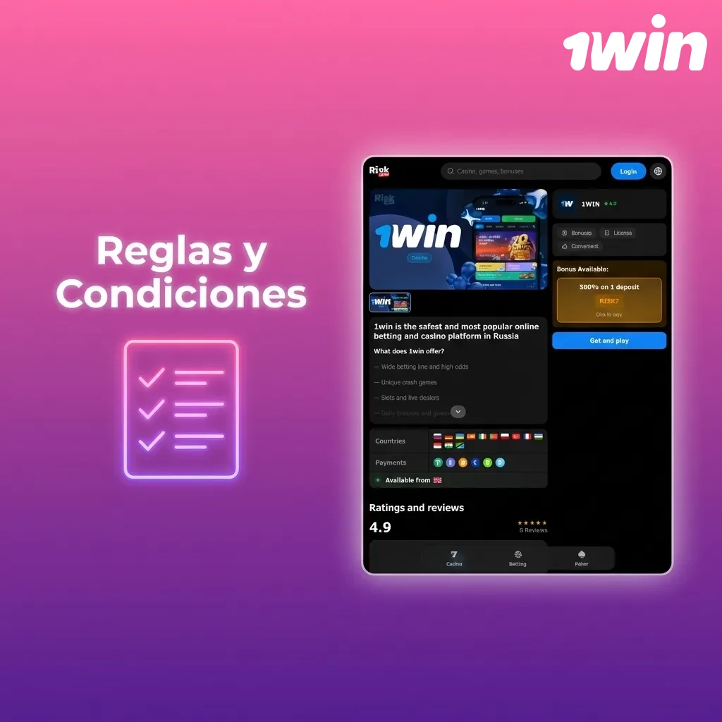 Reglas y Condiciones — 1win en Costa Rica