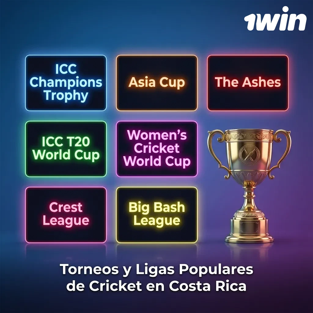 Torneos y Ligas Populares de Cricket en Costa Rica — 1win