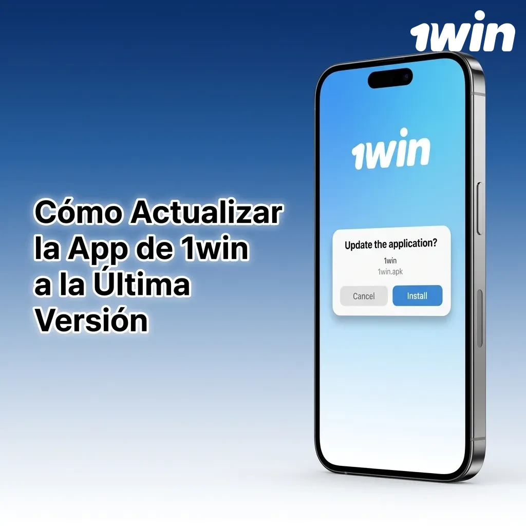 Aplicación actualizándose automáticamente en smartphone, mostrando sincronización con servidor sin descargas manuales — 1win en Costa Rica