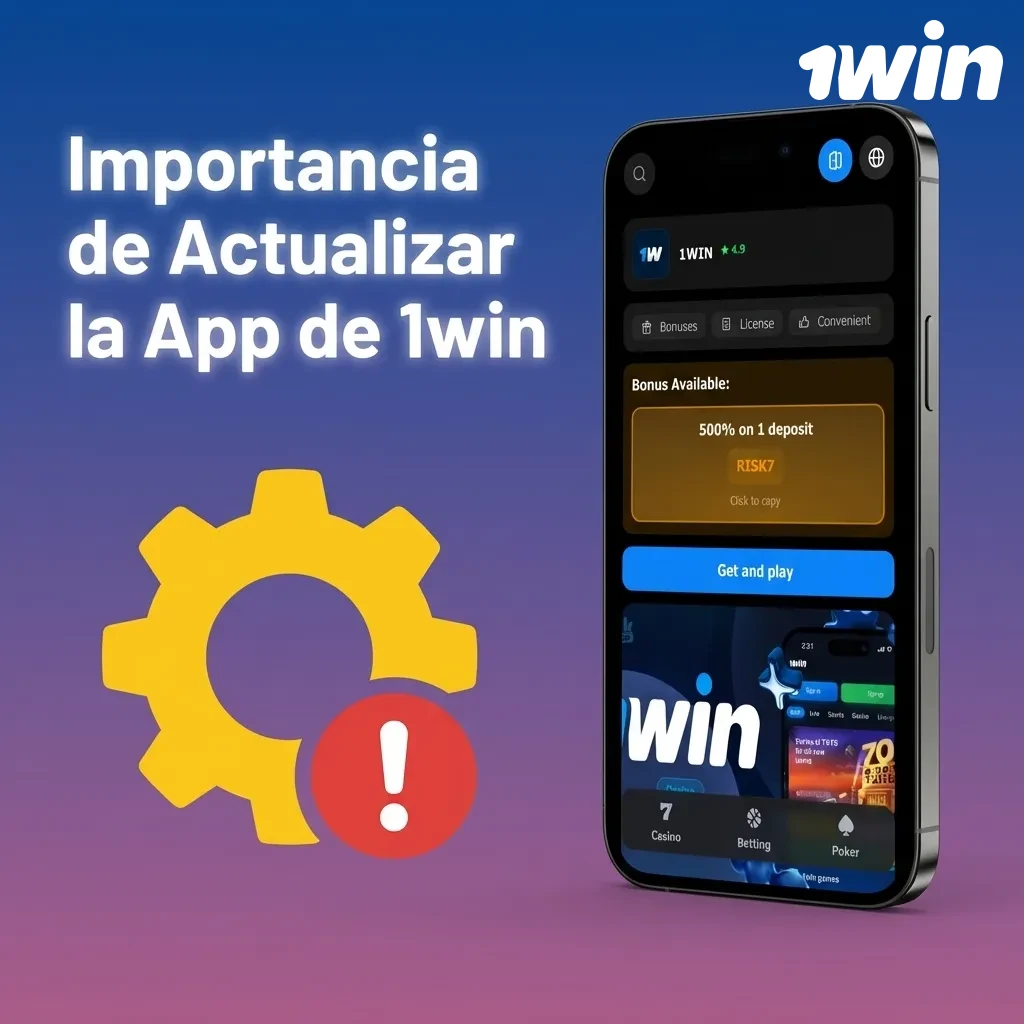 Importancia de Actualizar la App — 1win en Costa Rica