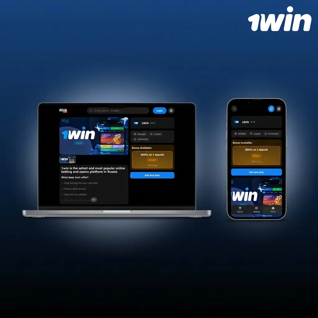Interfaz web 1win mostrando menú superior con secciones de Deportes, Casino, En Vivo y Promociones en diseño optimizado — 1win en Costa Rica